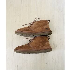 UGG Mens Neumel Brown Casual Classic Lace Up Suede Chukka Boots Size 14